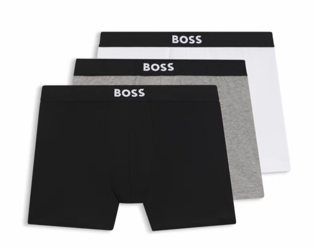 Three-Pack Boxer Briefs In Stretch Cotton