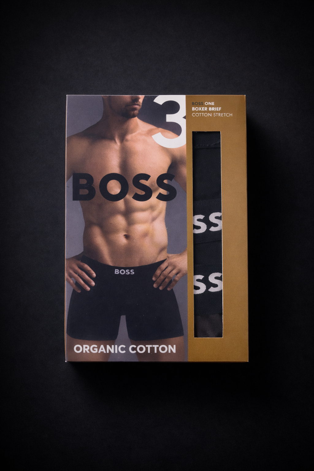BOSS 3-Pack Stretch Cotton Boxer Briefs