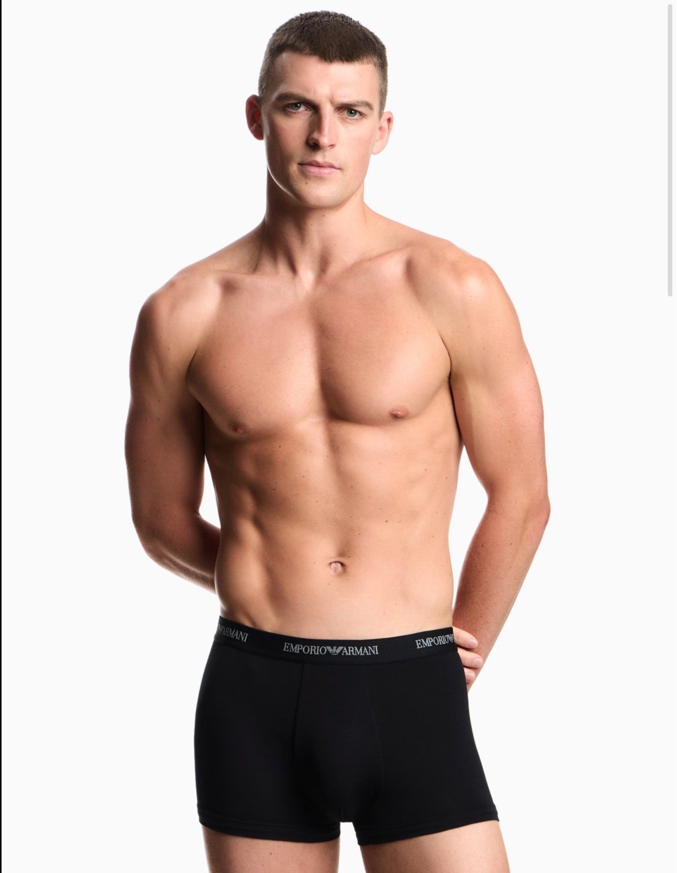 Armani Three-Pack Stretch Jersey Boxer Briefs