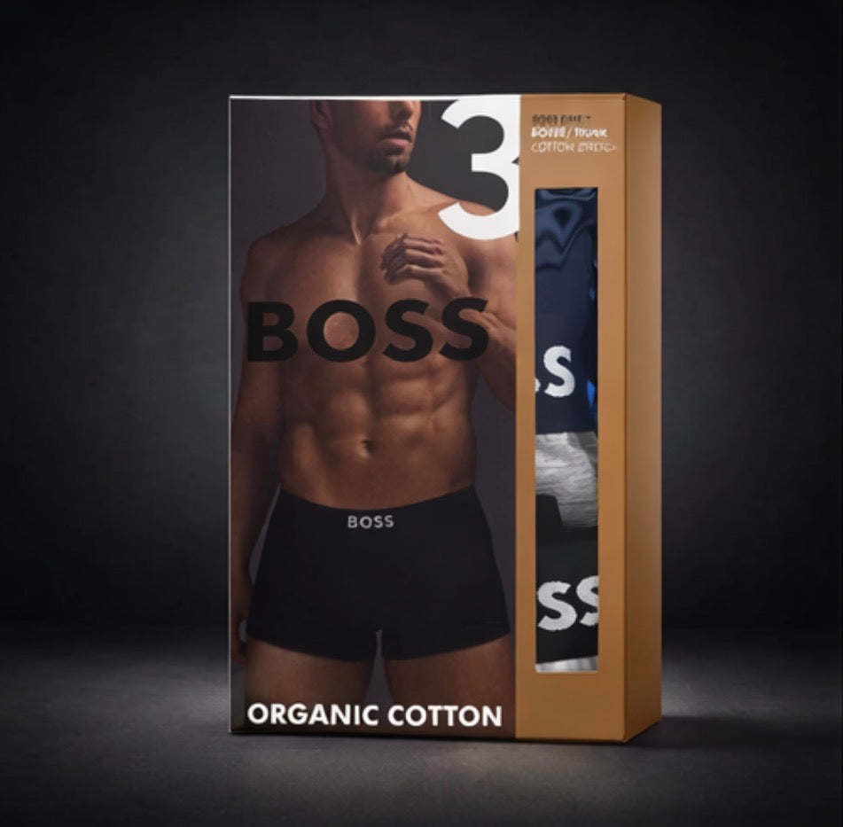 Three-Pack Boxer Briefs In Stretch Cotton